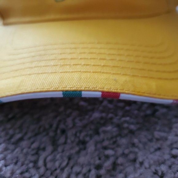 Roma Italia Hat Baseball Cap Yellow Adjustable Italy - Picture 6 of 8